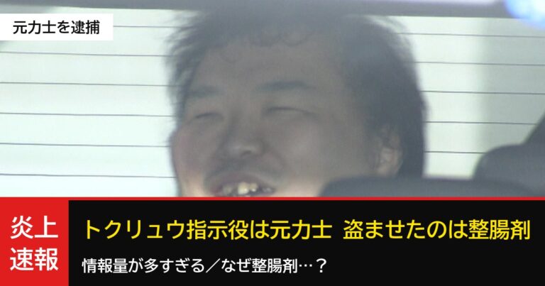 元力士が「トクリュウ」指示役で逮捕、盗ませたのは整腸剤　「情報量が多すぎる」「万引きじゃなく窃盗」の声